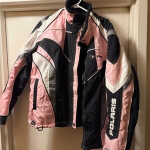 Women's Pink and Black Jacket